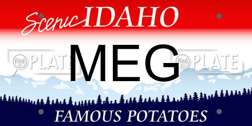 MEG Idaho License Plate