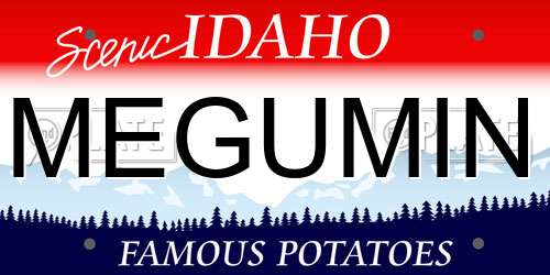 MEGUMIN Idaho License Plate