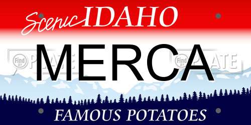 MERCA Idaho License Plate