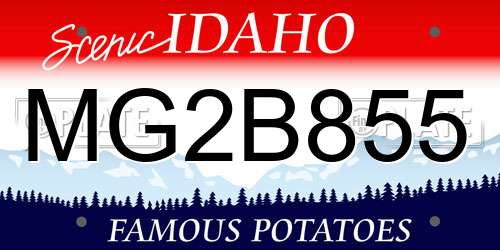 MG2B855 Idaho License Plate