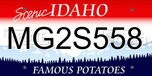 MG2S558 Idaho License Plate