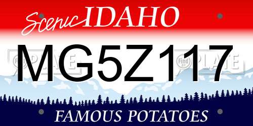 MG5Z117 Idaho License Plate