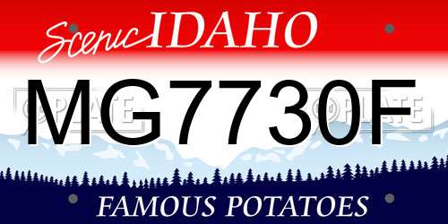 MG7730F Idaho License Plate