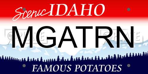 MGATRN Idaho License Plate