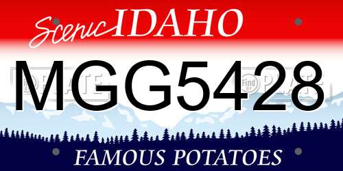 MGG5428 Idaho License Plate