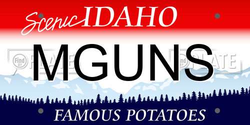 MGUNS Idaho License Plate