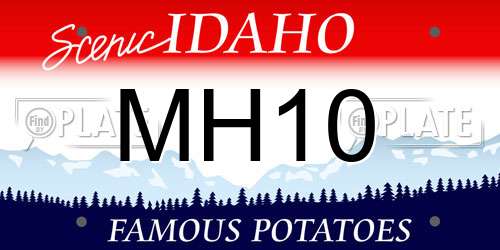 MH10 Idaho License Plate