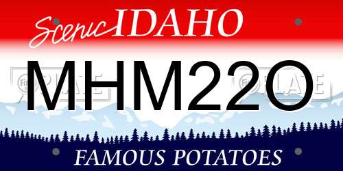 MHM22O Idaho License Plate