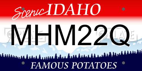 MHM22Q Idaho License Plate