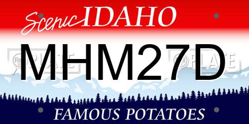 MHM27D Idaho License Plate