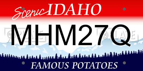 MHM27Q Idaho License Plate