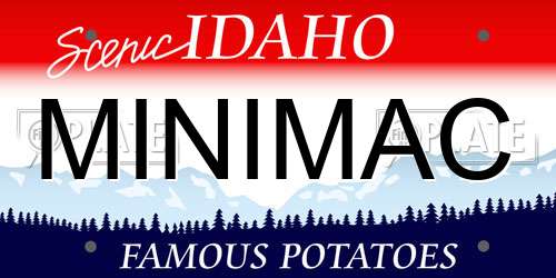 MINIMAC Idaho License Plate