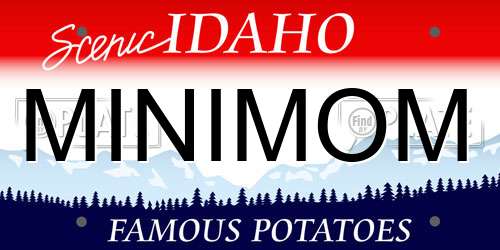MINIMOM Idaho License Plate