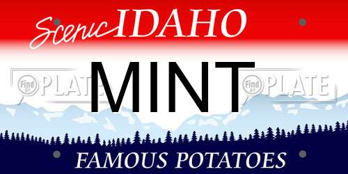 MINT Idaho License Plate