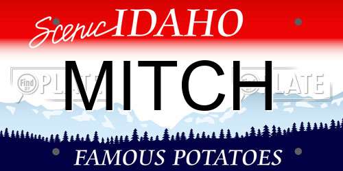 MITCH Idaho License Plate