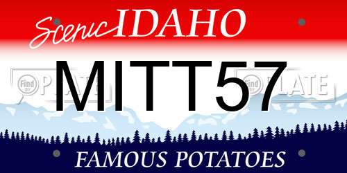 MITT57 Idaho License Plate
