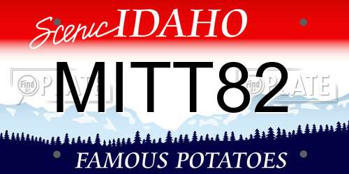 MITT82 Idaho License Plate