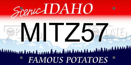 MITZ57 Idaho License Plate