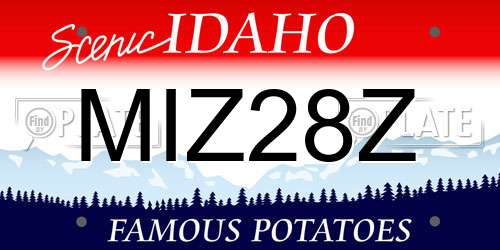 MIZ28Z Idaho License Plate