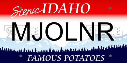 MJOLNR Idaho License Plate