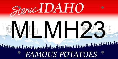 MLMH23 Idaho License Plate