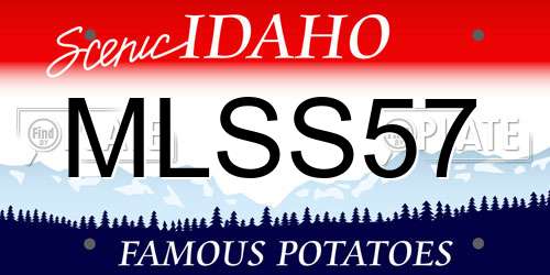 MLSS57 Idaho License Plate