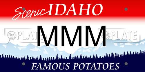 MMM Idaho License Plate