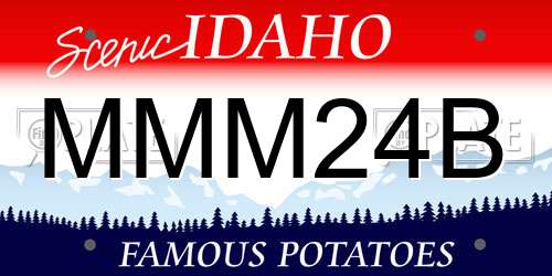MMM24B Idaho License Plate