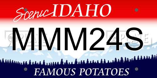 MMM24S Idaho License Plate