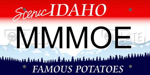 MMMOE Idaho License Plate