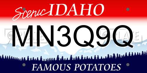 MN3Q9Q Idaho License Plate