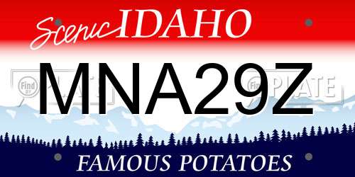 MNA29Z Idaho License Plate