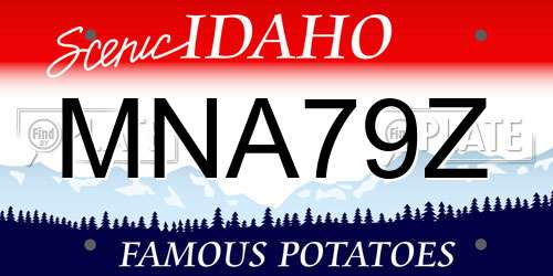 MNA79Z Idaho License Plate