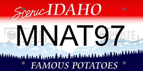 MNAT97 Idaho License Plate