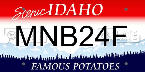 MNB24F Idaho License Plate