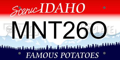 MNT26O Idaho License Plate