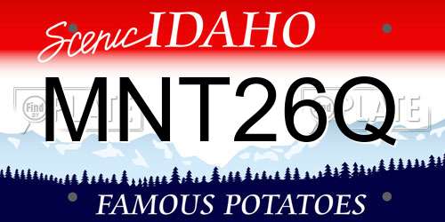 MNT26Q Idaho License Plate