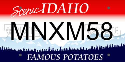 MNXM58 Idaho License Plate