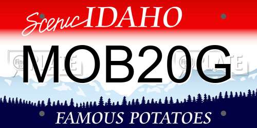 MOB20G Idaho License Plate