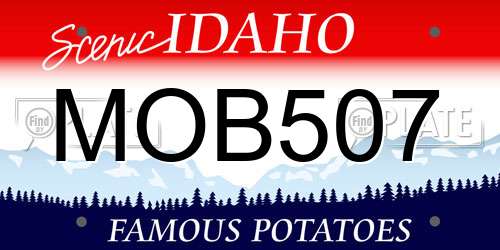 MOB507 Idaho License Plate