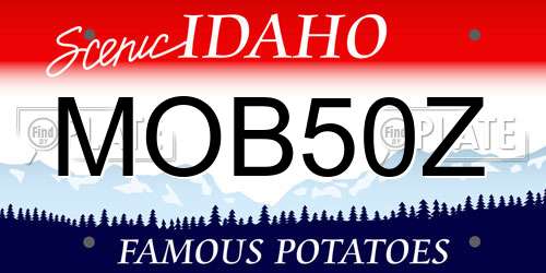 MOB50Z Idaho License Plate