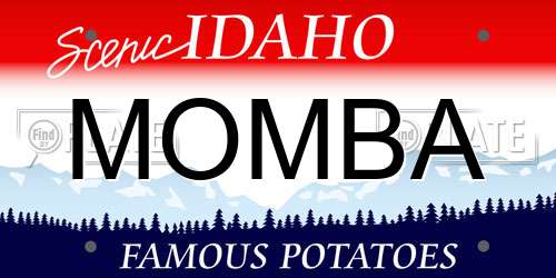 MOMBA Idaho License Plate