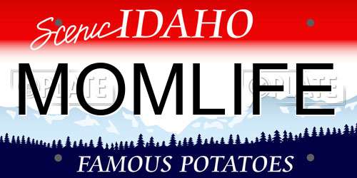 MOMLIFE Idaho License Plate