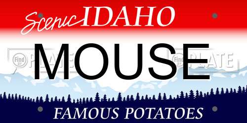 MOUSE Idaho License Plate