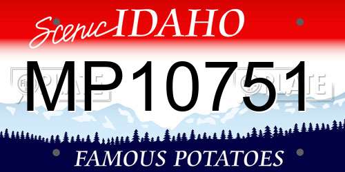 MP10751 Idaho License Plate