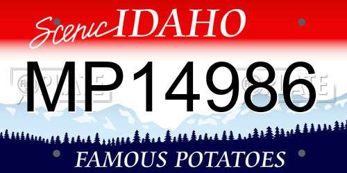 MP14986 Idaho License Plate