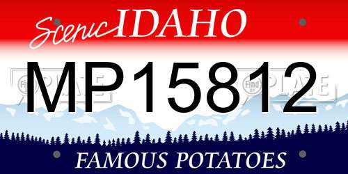 MP15812 Idaho License Plate