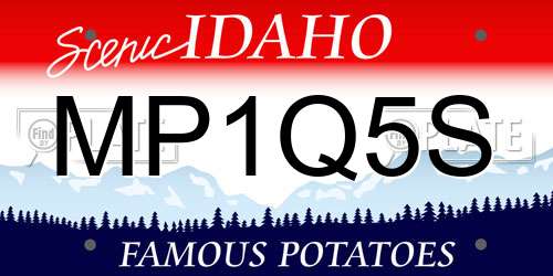 MP1Q5S Idaho License Plate
