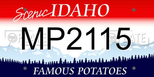 MP2115 Idaho License Plate