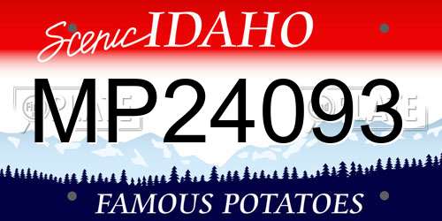 MP24093 Idaho License Plate